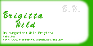 brigitta wild business card